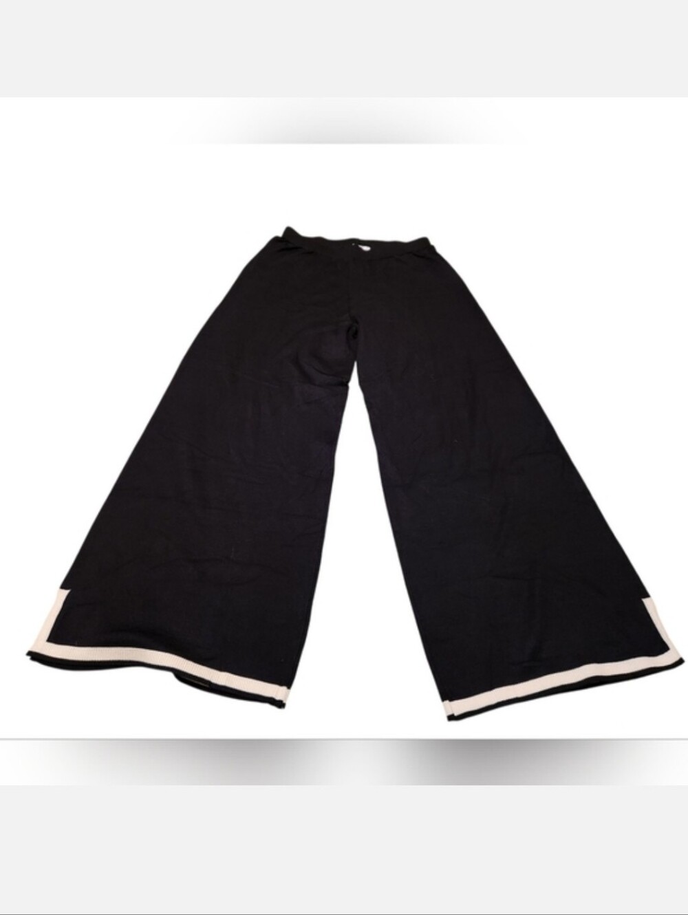 Women’s Medium Ekouaer Short Sleeve Sweater Wide Leg Pants Lounge Set - Picture 7 of 9